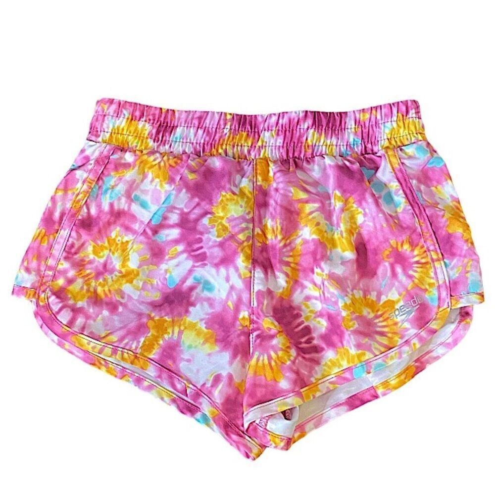 Speedo Girls Size Large Swimsuit Boardshort Bottoms New Barbiecore Kidcore Swim